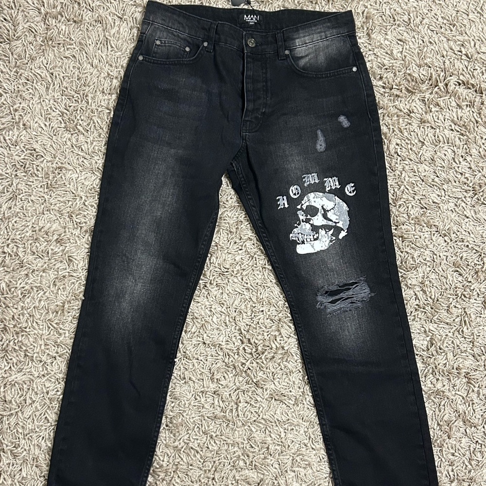 Ripped Skinny Jeans From BooHooMan